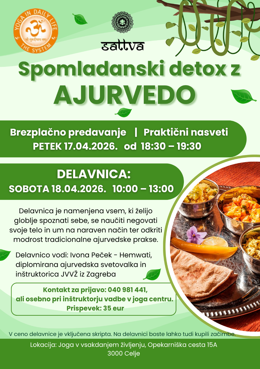 Spomladanski detox z AJURVEDO